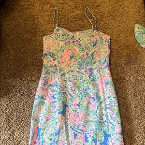 Lilly Pulitzer Colorful Paisley Midi Dress